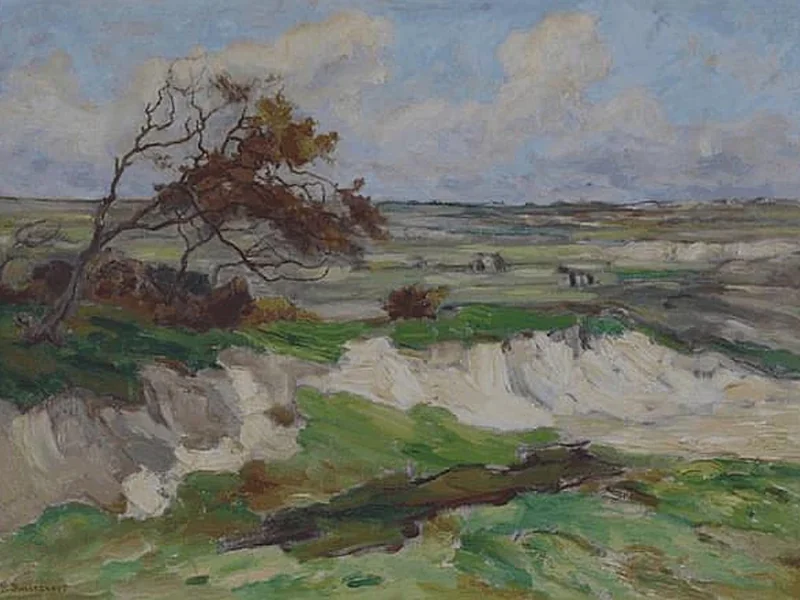 1862-Frans Smissaert - Un paesaggio dunale